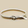 Korean version of fashionable simple and versatile double ring buckle canvas women's belt student casual lazy decorative jeans belt wholesale