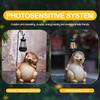 Funny Resin Animal Sculpture with Solar Outdoor Light Outdoor Lawn Decor Garden Frog Ornament for Patio Balcony Yard Lawn Decor