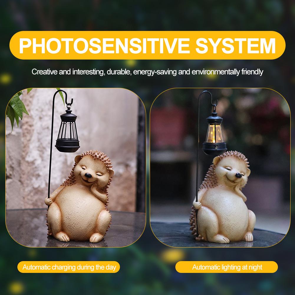Funny Resin Animal Sculpture with Solar Outdoor Light Outdoor Lawn Decor Garden Frog Ornament for Patio Balcony Yard Lawn Decor