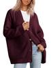 European Style Women's V-Neck Solid Color Sweater 2024