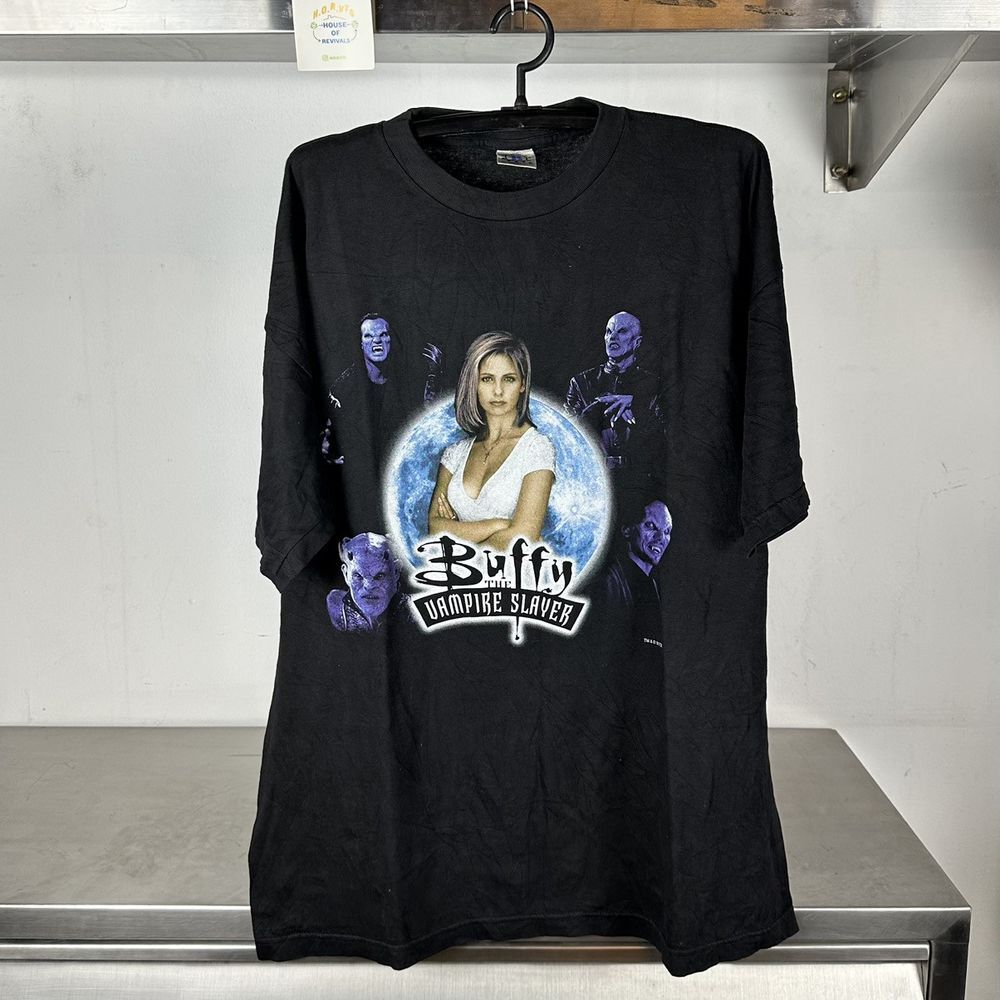 1998 Buffy the Vampire Slayer TV Show Black Unisex T-shirt S5XL KH9647 S