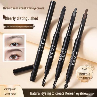 Lápiz de Cejas JAZY Ultra Fino de Doble Punta, Larga Duración e Impermeable para Trazos Naturales y Definidos