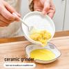 YIJUKEE Ceramic Ginger Grater & Garlic Masher with Brush