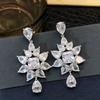 Xiaomi Huitan Sparkling Women Drop Earrings Fashion Party Daily Accessories Full Bright CZ Elegant Fancy Jewelry for Wedding Engagement