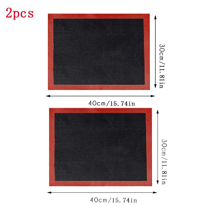 New Silicone 30x40cm Two Sided In One Printing Macaroon Puff Baking Mat Non Stick Pastry Oven Cake Perforated Sheet Liner Mat