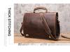 Black Angel Genuine Leather Men's 14-inch Laptop Business Briefcase