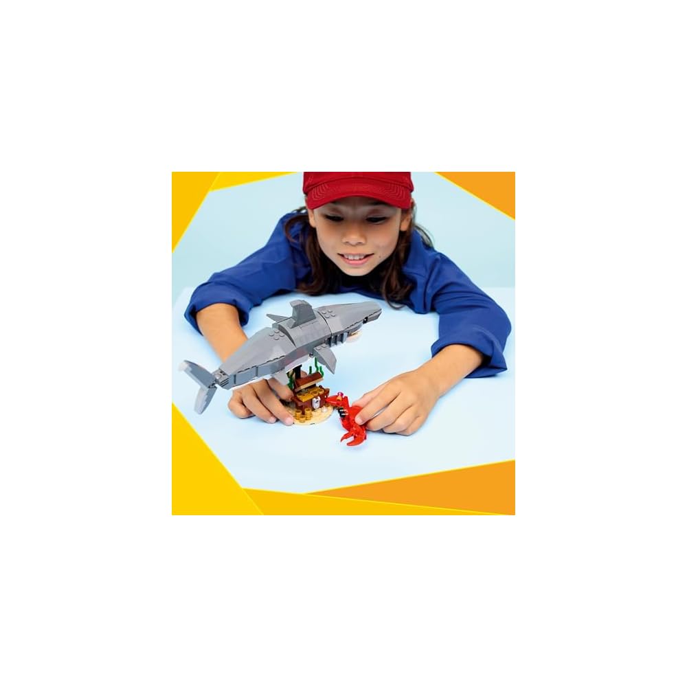 LEGO Creator Shark and Treasure Chest Toy Building Set for Kids Ages 8-10