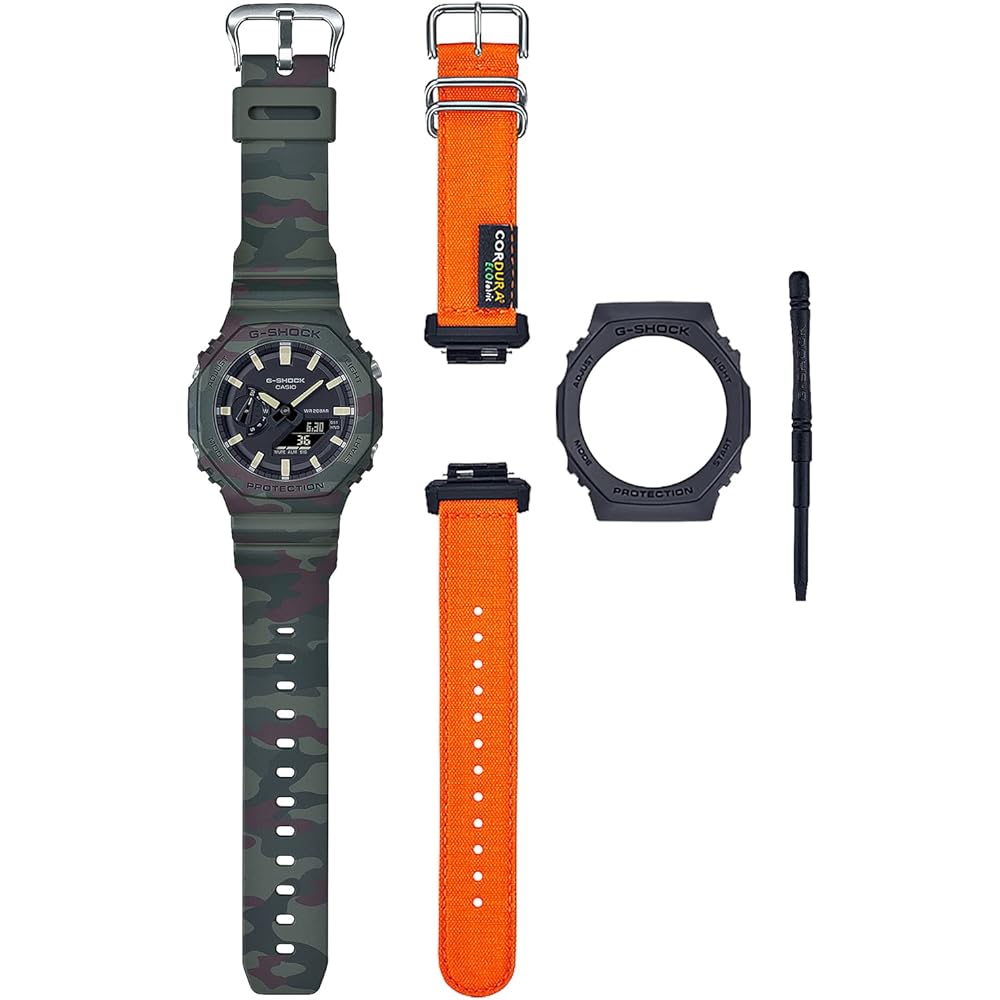 

Casio G-Shock GAE-2100WE-3AJR Men s Multicolor Watch with Replacement Parts Box Set