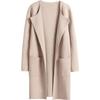 Autunno e Inverno Nuovo Cappotto Casual Comodo da Donna Europeo e Americano Cappotto di Lana con Revers