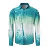 Men's Shirt Pattern Shirt 3D Printed Shirt Outdoor Street Long Sleeved V-neck Clothing Fashion Designer Casual and Comfortable