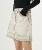 Unknown Planet Slit Mini Skirt Dirty White
