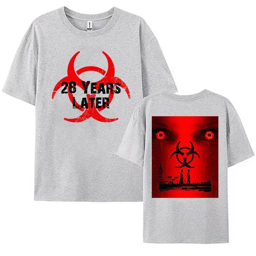 Horror Film 28 Years Later Tshirts Summer Cotton Movie Graphic T Shirt Casual O-neck Female T-shirt Streetwear