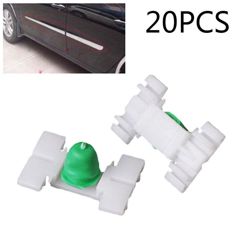 31*20mm Door Clips White+Green Panel Car For BMW E36 E46 323 325 328 330