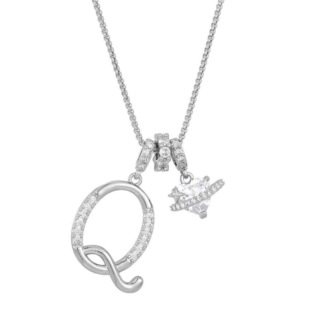 Cross-border necklace dopamine 26 English letter necklace girl light luxury niche high-end Amazon pendant jewelry