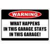 Warning Sign Metal Wall Panel for Garage Studio Cladding