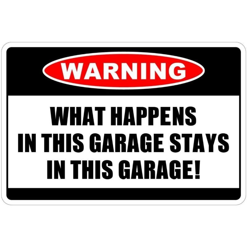 Warning Sign Metal Wall Panel for Garage Studio Cladding