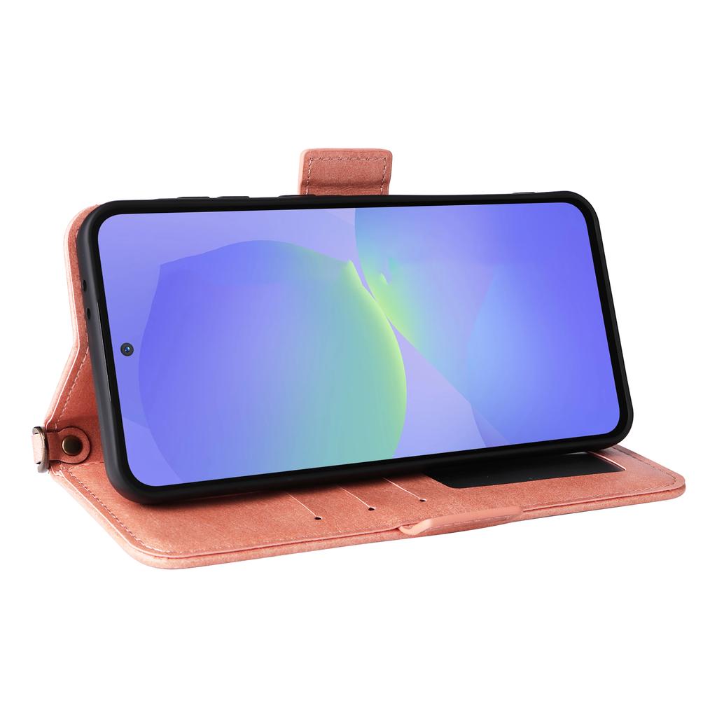 For Samsung Galaxy A15 5G/4G Leather Case Magnetic Closure Wallet Stand Phone Cover with Crossbody Strap