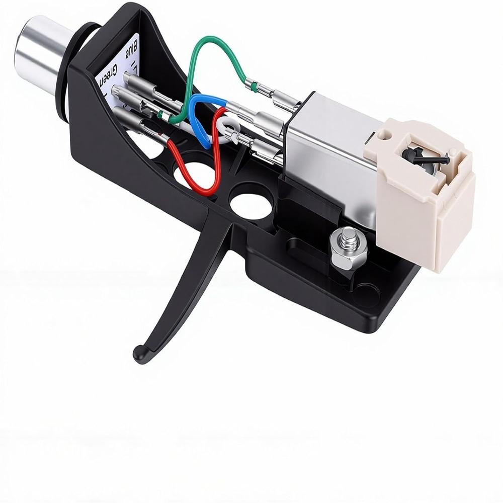 Aluminum alloy Magnetic Cartridge Needle Black Headshell Replacement Turntable Headshell Playback
