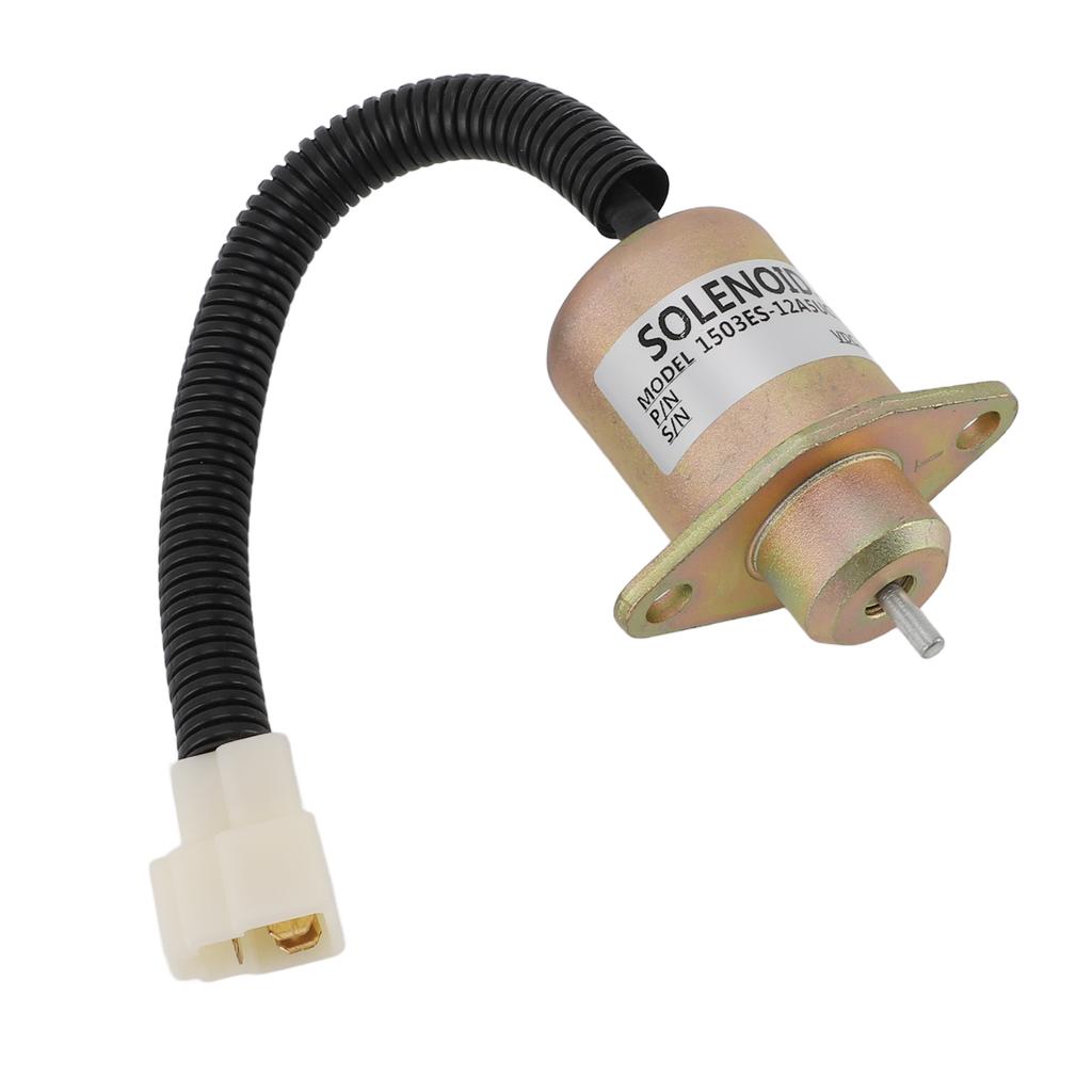 12V Fuel Shut Off Solenoid Valve 1503es 12a5uc5s Accurate Anti Interference Generator Fuel Shutdown