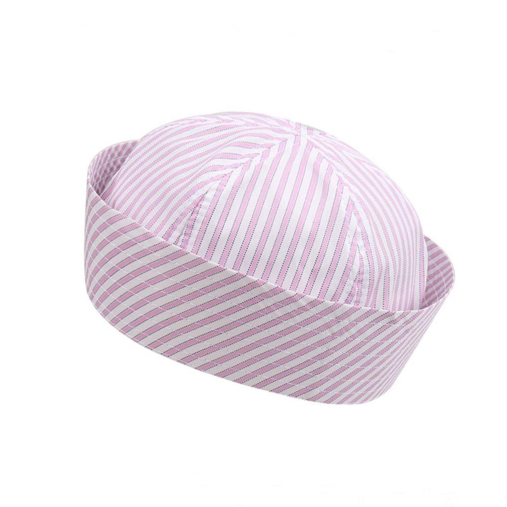 Fashion Stripe Cosplay Sailor Hat Comfortable Breathable Stage Performance Hat Thin Lightweight Beret Unisex