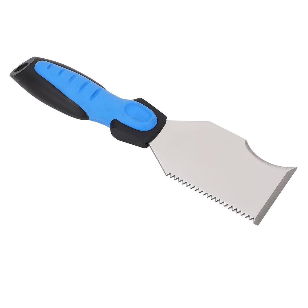 Multi Function Putty Cutter Stainless Steel Blade Rubber Handle Portable Paint Scraper Metal