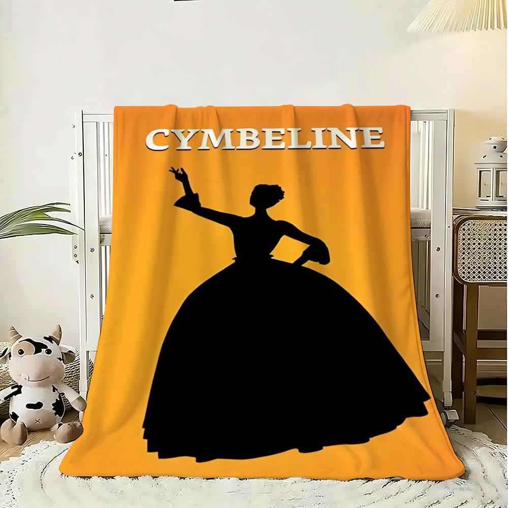 Cymbeline Throw Lightweight 240g Flannel Blanket Soft Skin-friendly for Summer Cooling 75X95CM