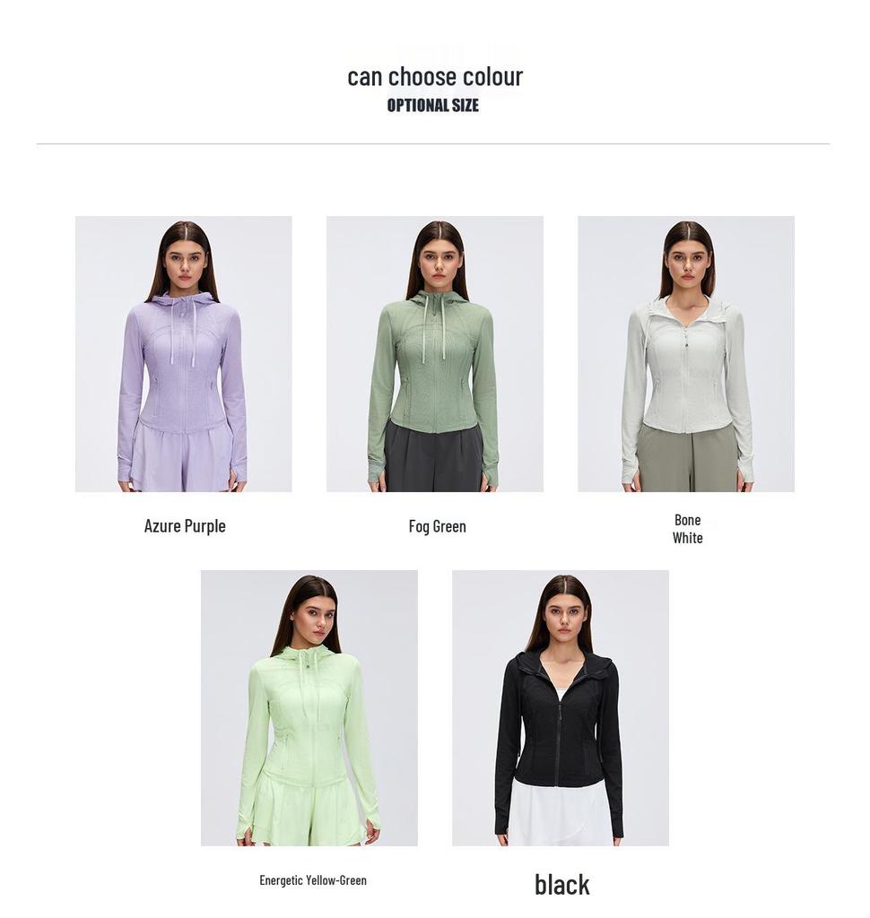 Breathable Mesh Hooded Yoga Jacket - Slim Fit Running & Training Sportswear