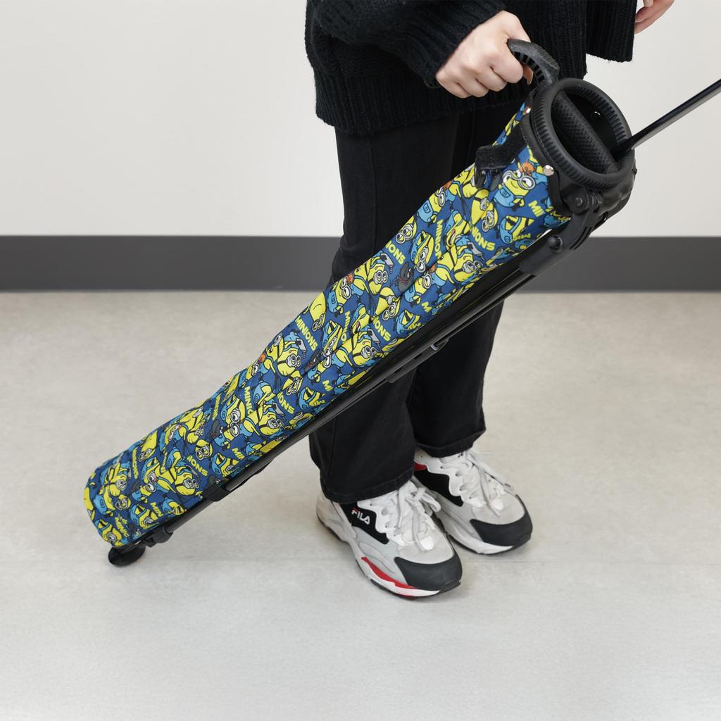 Marushin Minion Stand Bag, Yellow, Minion Design, Boys and Girls, Character Stand Bag, Golf, Sports Goods, Beginner, Character, 4805058300