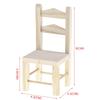 1:12 Dollhouse Furniture Miniature Wooden Kitchen Chair Kids Pretend Play Toy For Kids Creative Play