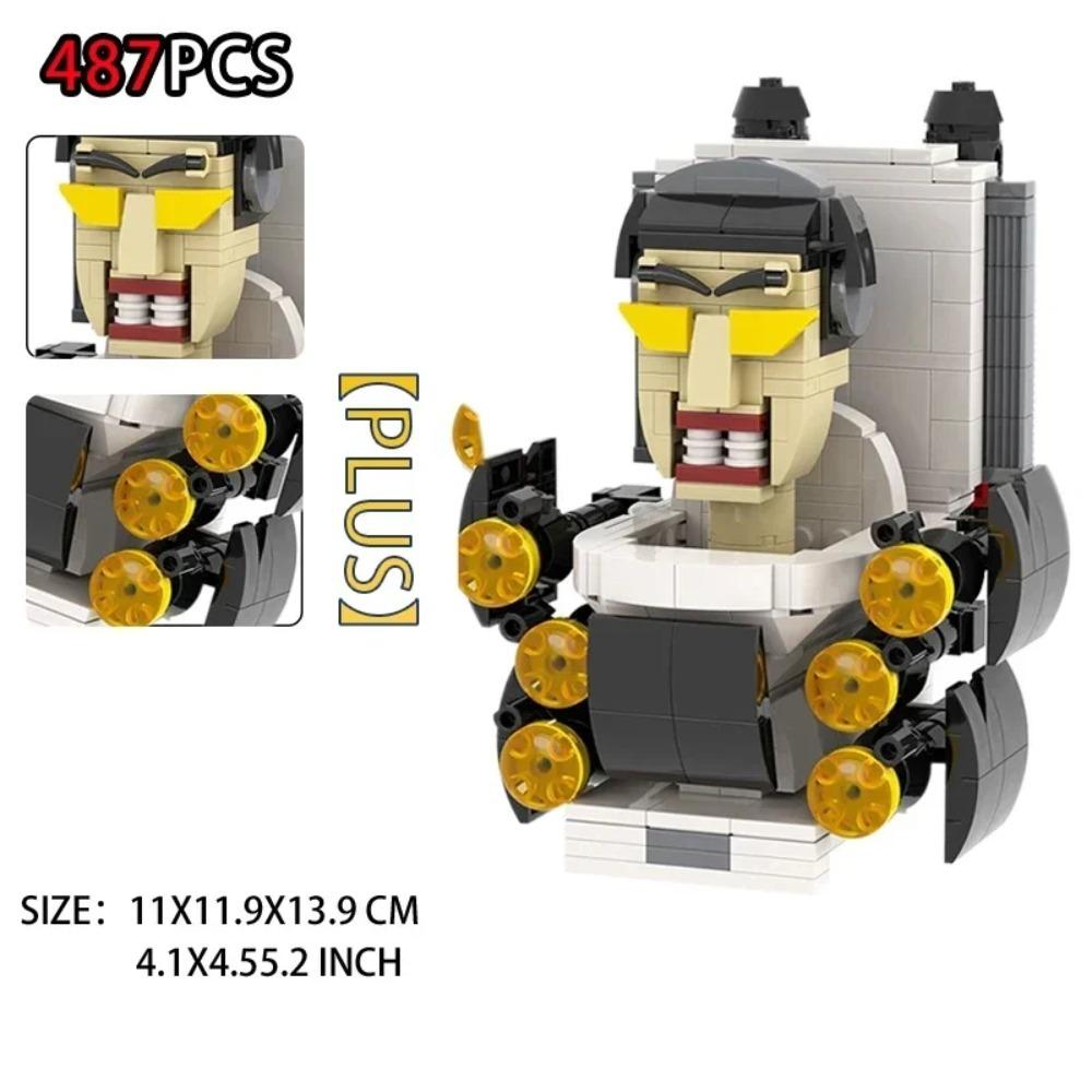 Moc Skibidi Toilet Action Figures Modello da costruzione Blocchi Camerman Titan Speakerman Surveillance Man TVMan Ragazzi Giocattoli per bambini Regali