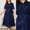 Elegantes Schnürkleid in französischer Stil mit Taillenbetonung, mittellang, für Damen