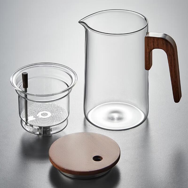 YIHUTEA Handmade Glass Tea Infuser Pot
