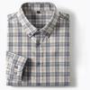 Hight quality 100%cotton brushed long sleeve shirts for men slim fit casual plain shirt soft plaid designer vintage clothes