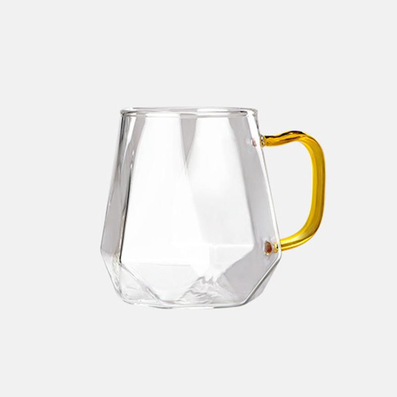 2pcs Coffee Mugs Glass Cup Sets Drinkware Luxury Wedding Gifts Wine Glasses Drinks Glassware Cup for Coffee Tea Juice Water Cups