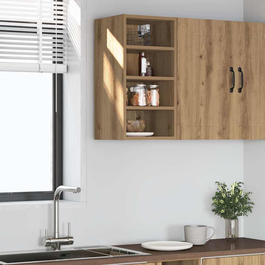 vidaXL Hängeschrank Riga Artisan-Eiche 30x29,5x60 cm Holzwerkstoff braun
