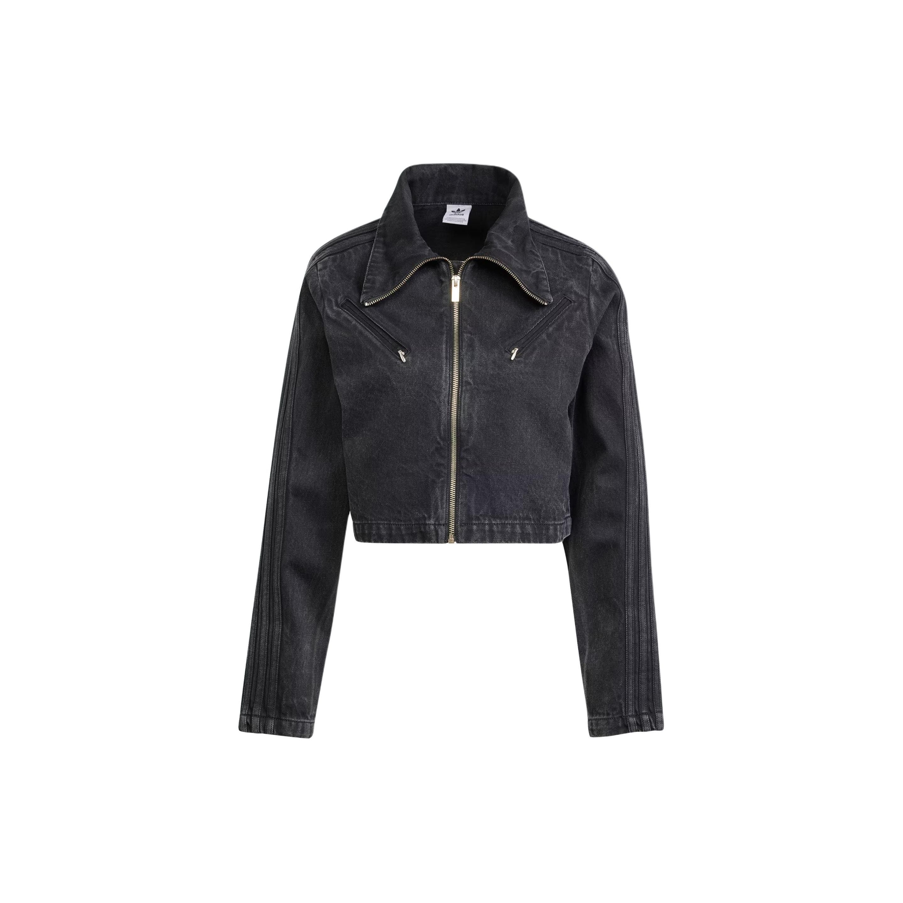 Adidas Originals Montreal TT Woven Cropped Jacket Women Black IT7263 XS