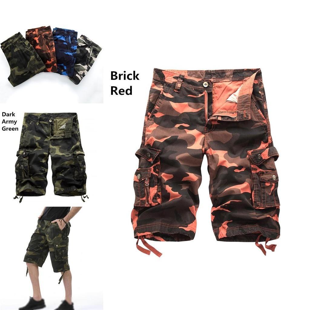 Durable And Comfortable Men's Tactical Military Army Camouflage Cargo Shorts With Multiple Pockets
