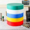Red Anti-Mold Round PE Plastic Cutting Board, 40x6cm