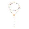 Crystal Tassel Necklace for Women Flower Rhinestone Choker Bohemian Statement Party Jewelry Gift