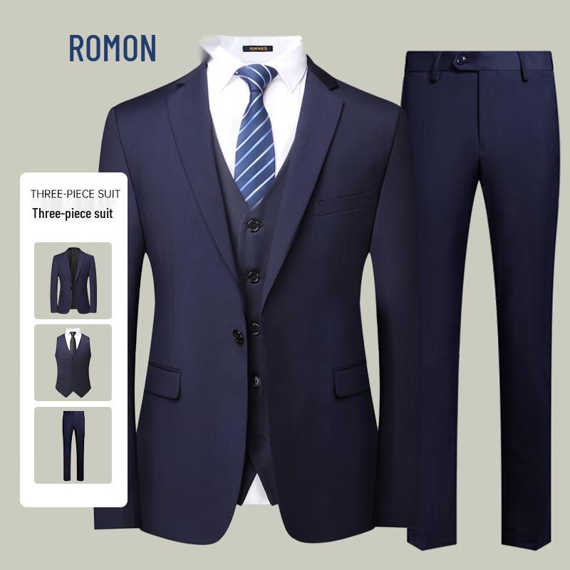 

Мужской трехкомпонентный деловой костюм ROMON приталенного кроя 3XL