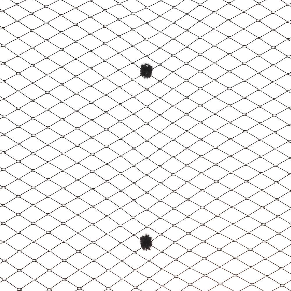 Black Birdcage Veil Netting Fabric Mesh Hat Veil  For Bride's Headdress Veil Making