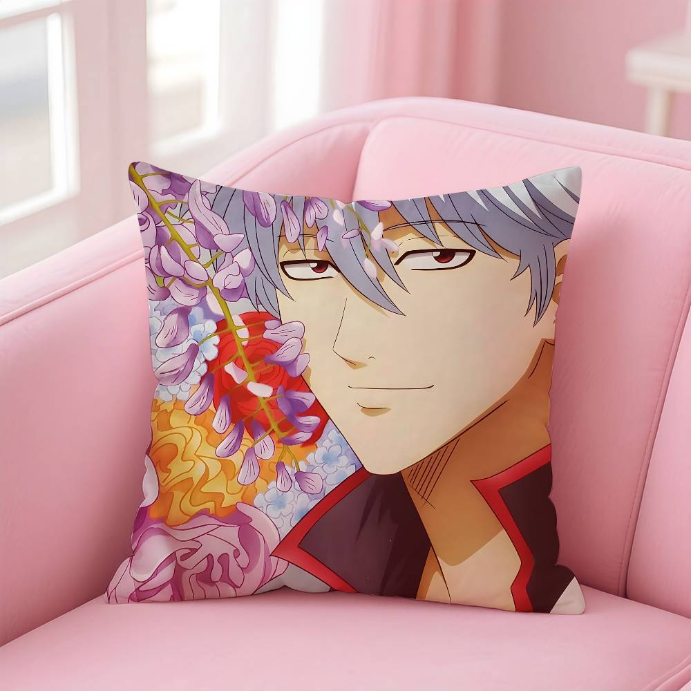 Anime G-GINTAMA Pillow Case pattern printing pillowcase living room sofa cushion cover bedroom room decor