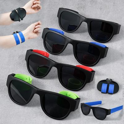 Neueste Einzigartige Faltbare Armband-Sonnenbrille für den Täglichen Gebrauch Party Stilvoll Faltbar Perfekt für Stilvolles Accessoire oder Geschenk