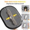 Reusable Double-Sided Pet Hair Removal Glove Anti-Static Grooming Tool for Cats Dogs Soft Brush Mitt for Furniture Carpet Cloth