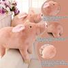 Plush Pig Toy with Soft Plush Comfort, 3D Pink Pig Stuffed Animal Pillow for Kids, 15.7in