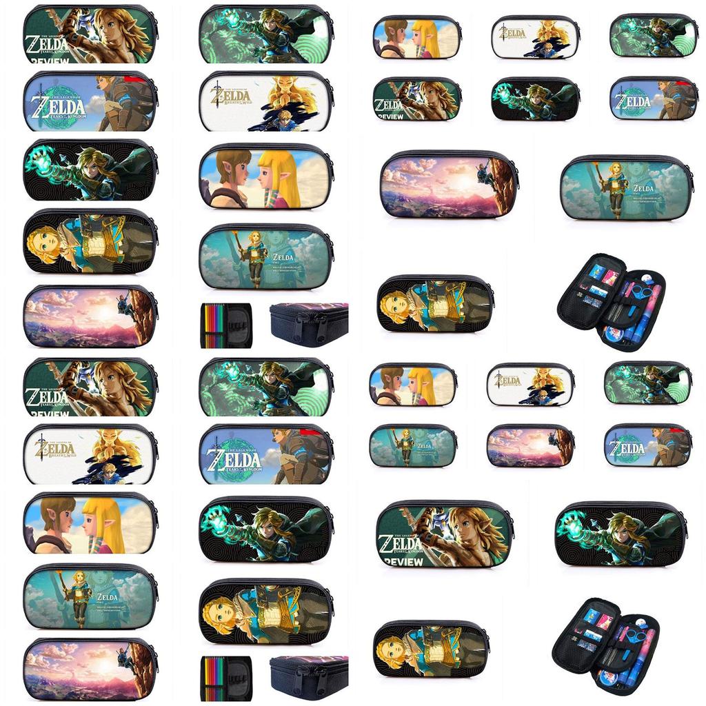 Legend Of Zelda Kingdom Tears Cartoon Pencil Case Durable And Breathable Polyester Material