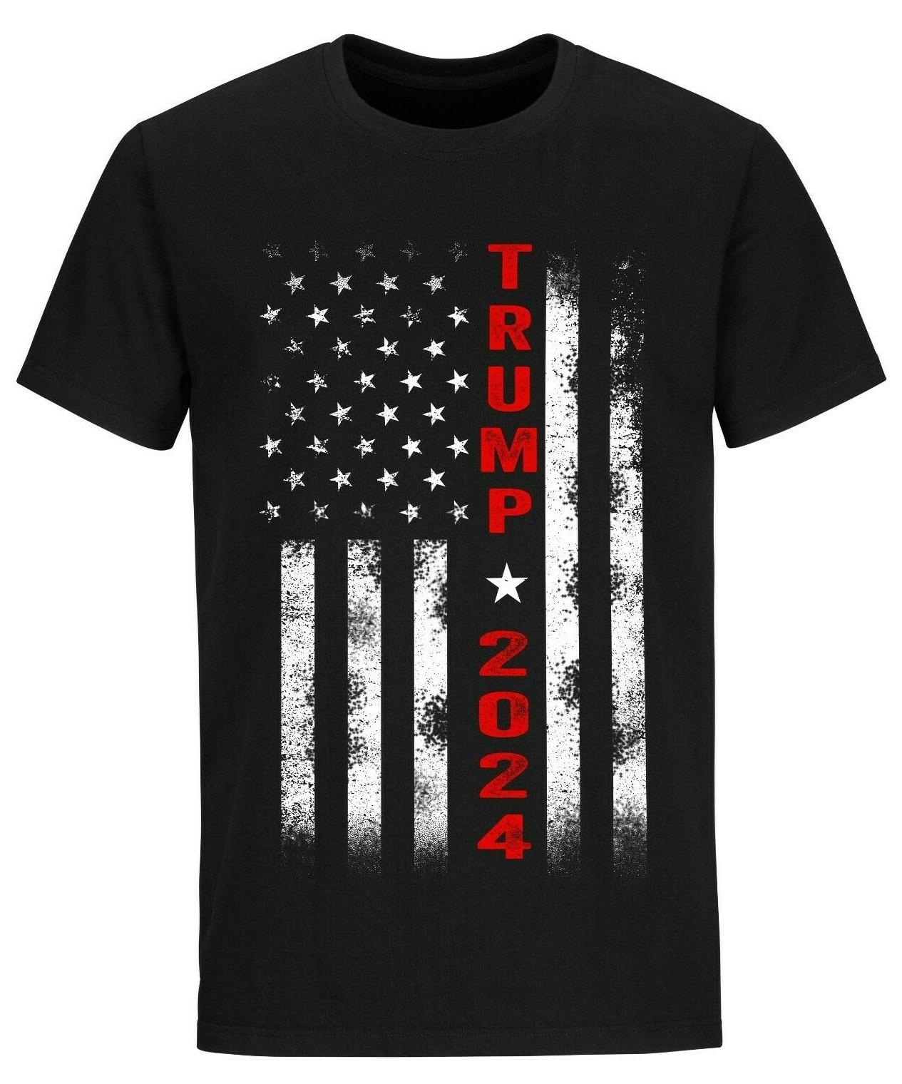 Trump 2024 T-Shirt Mens Womens Tees Top American Flag MAGA Shirts Political Shirts Trump 2024 Shirts 3XL
