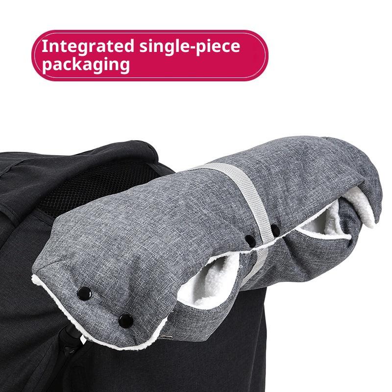 1Pcs Stroller Accessories Warm Baby Stroller Gloves Thick Pram Hand Muff Baby Carriage Pushchair Fleece Hand Cover Cart Gloves