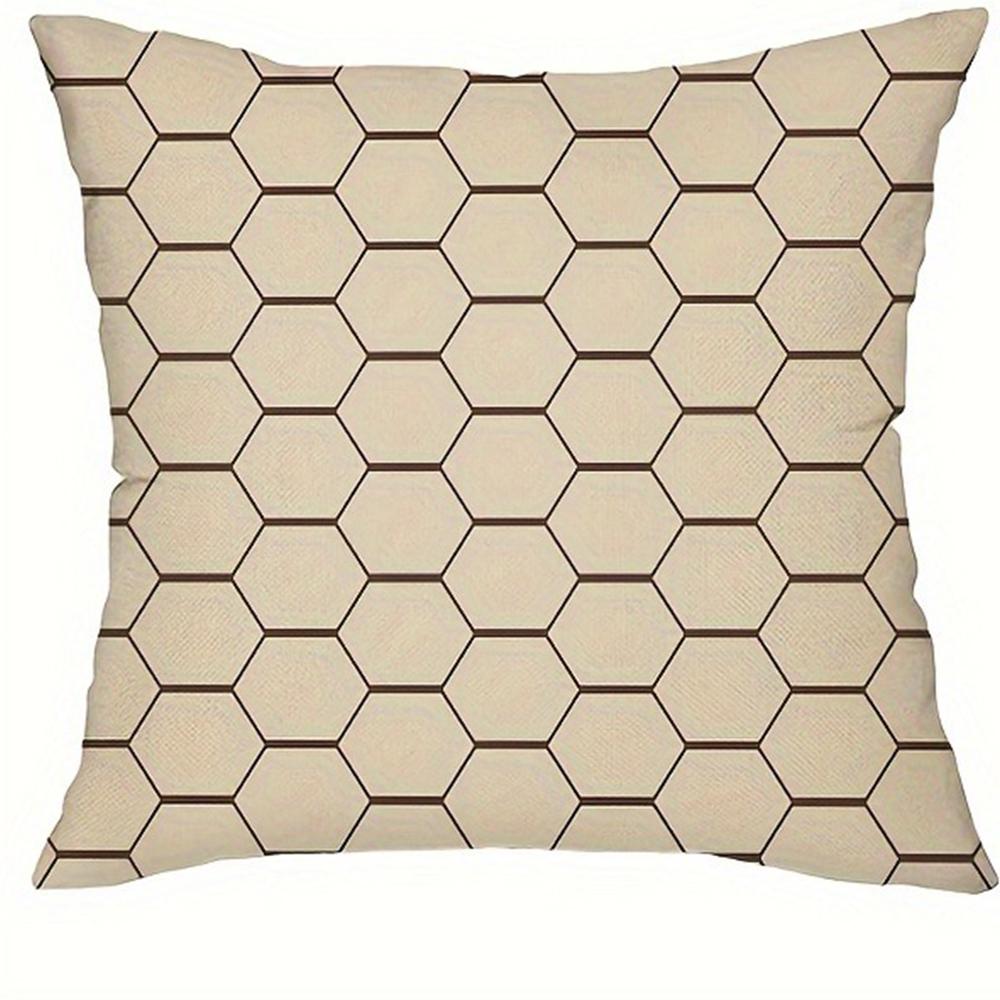 Fashionable and simple geometric pattern printing pillowcase living room sofa cushion cover bedroom room home decoration