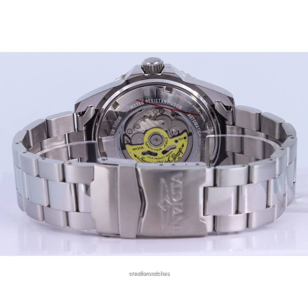 INVICTA Orologio da uomo Pro Diver in acciaio inossidabile con quadrante  blu automatico subacqueo 36972 200M